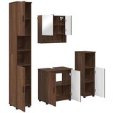  Set namještaja za kupaonicu 4 pcs Smeđi hrast 61 x 35 x 64 cm | shoptok.hr