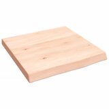vidaXL Stenska polica 40x40x4 cm neobdelana trdna hrastovina | Shoptok.si