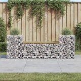  Vrtna klupa s gabionskim dizajnom 183 x 41 x 60,5 od borovine | shoptok.hr