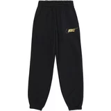Nike Sportswear Hlače 'CLUB FLC' zlata / črna