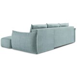 Makamii Plava sklopiva kutna garnitura (s desnim kutom/s ležaljkom) Leila – | shoptok.hr