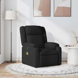  Masažni naslonjač od tkanine crni | shoptok.hr