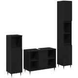  Set namještaja za kupaonicu 3 kom. Crni hrast 30 x 30 x 180 cm | Shoptok.si