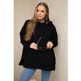 Kesi Insulated sweatshirt with side zipper black | shoptok.hr