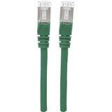 Intellinet 350686 RJ45 omrežni kabel\, Patch kabel CAT 6a S/FTP 30.00 m zelena zaščita iz folije\, pletena zaščita\, brez halogena 1 kos, (20417999) | Shoptok.si
