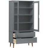  Vitrina MOLDE siva 90 x 35 x 175 cm od masivne borovine | Eponuda.ba