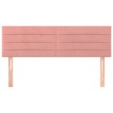  Posteljno vzglavje 2 kosa roza 72x5x78/88 cm žamet | Shoptok.si