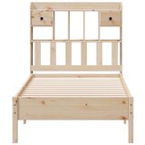  Krevet s regalom za knjige bez madraca 90x190 cm od borovine | shoptok.hr