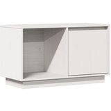 Maison Chic TV omarica - TV stojalo - Televizijska omarica bela 74x35x44 cm trdna borovina, (21700894) | Shoptok.si