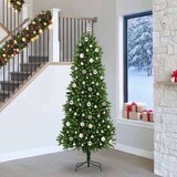 vidaXL Božićno drvce s 300 LED svjetlima s stalakom Zelena 240 cm PE | shoptok.hr