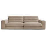 Bobochic Paris Sivorjava žametna sedežna garnitura 276 cm Sierra – | Shoptok.si