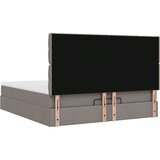  Otomanski okvir kreveta s madracima smeđesivi 200x200cm tkanine | shoptok.hr