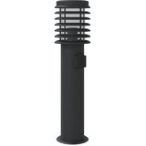  Vanjske podne svjetiljke sa utičnicom 3 kom crne 60 cm čelik | Eponuda.com