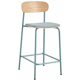 Marckeric Modri/v naravni barvi barski stoli v kompletu 2 ks (višina sedeža 66 cm) Adriana –