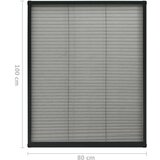 vidaXL Zaslon protiv insekata za prozore antracit 80x100 cm aluminij | shoptok.hr