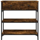  Konzolni stol boja hrasta 72,5 x 25 x 75 cm konstruirano drvo | Eponuda.com