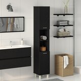 vidaXL Ormar za kupaonicu Crni hrast Konstruirano drvo 30x30x179,5 cm Cijene