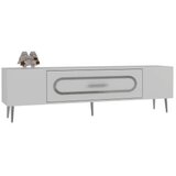 Hanah home tv polica Dekop3 white silver | ePonuda.com