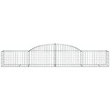  Obokane gabion košare 11 kosi 300x50x40/60 cm pocinkano železo, (20758280) | Shoptok.si
