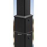  Terasa pergola, 3x3m, siva | shoptok.hr