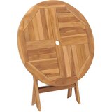  Zložljiva vrtna miza 85x76 cm trdna tikovina | Shoptok.si