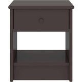 vidaXL noćni ormarić tamnosmeđi 35 x 30 x 40 cm od masivne borovine | shoptok.hr