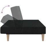  Kavč dvosed z ležiščem črno blago, (21038184) | Shoptok.si