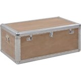 Kutija za pohranu od masivne jelovine 91 x 52 x 40 cm smeđa | Eponuda.ba