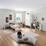 Mömax Postelja Basic Two, Kašmir, Antracit, 90x200 | Shoptok.si