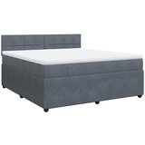  Krevet s oprugama i madracem tamnosivi 180x200 cm baršunasti | shoptok.hr