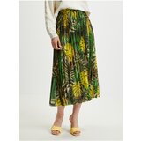 Guess Green Ladies Patterned Pleated Midi Skirt Abel - Women | shoptok.hr