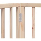  Vrata za pse s vratima sklopiva 4 panela 320 cm drvo topole | shoptok.hr