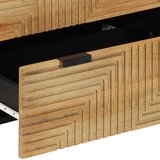 Komoda smeđa 60x33x75 cm Puno drvo Mango | shoptok.hr