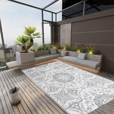 vidaXL Zunanja preproga svetlo siva 140x200 cm PP Cene