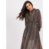 Italy Moda Dress-DHJ-SK-15177-1.04P-black-beige | Shoptok.si