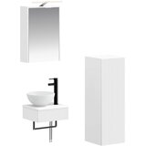  Set ormarića za kupaonicu 4 pcs Bijela 43 x 16 x 62,5 cm | shoptok.hr