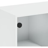  Stolić za kavu sa staklenim vratima bijeli 102 x 50 x 42 cm | shoptok.hr