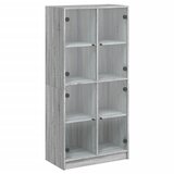Furnova Visoka omara z vrati siva sonoma 68x37x142 cm inženirski les, (21954831) | Shoptok.si