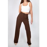 Dewberry 60948 Oversize Women Trousers-COFFEE | shoptok.hr