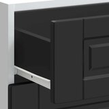 vidaXL Kuhinjska osnovna omarica Porto črn inženirski les | Shoptok.si