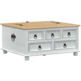 STORAGE box s ladicama Bijelo 90 x78 x 45 cm Čvrsto borovo drvo - Bijelo | shoptok.hr