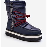Boto Women's Snow Boots with Laces Navy Lilara | Shoptok.si