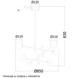 Vesta 321 visilica G9*5 | ePonuda.com