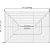  SOJAG - Aluminijski paviljon s tvrdim krovom »Ventura« - 296x423x261 cm - 12 52 m² | shoptok.hr