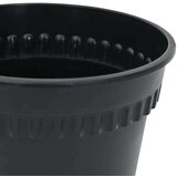  Okrugla saksija za cveće 6 pcs Crna Ø 12 5 x 10 cm Plastika - Crna Ø 12 5 x 10 cm 6 | shoptok.hr
