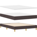  Postelja z vzmetnico Temno rjava 200 x 140 cm Poliester, (5000126388) | Shoptok.si