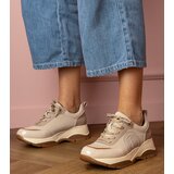 Gemre Beige Women's Sports Sneakers Wener | Shoptok.si