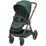 Maxi-Cosi ogrodje s sedežno enoto dark frame + dark brown leather oxford essential green Cene