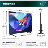 Hisense TV UHD 58A6S | Shoptok.si