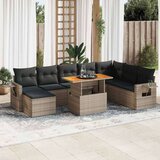 vidaXL 9-dijelni set vrtnih sofa od poliratana s jastucima sivi | shoptok.hr
